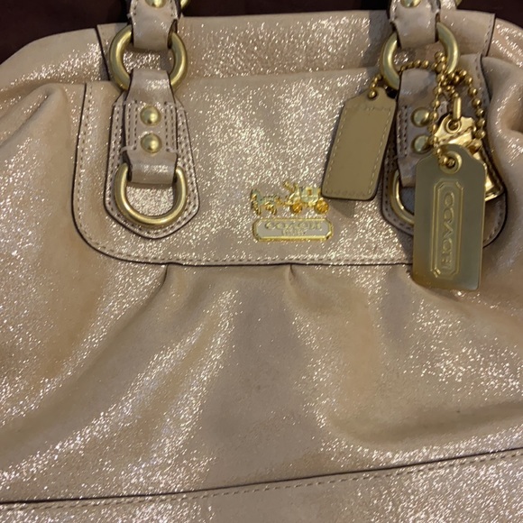 Coach Sabrina leather bag in silver - Picture 2 of 7